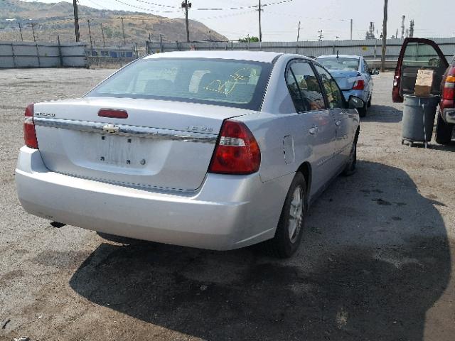 1G1ZT54885F200357 - 2005 CHEVROLET MALIBU LS ვერცხლისფერი ფოტო 4