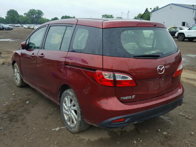 JM1CW2BL7C0114306 - 2012 MAZDA 5 MAROON photo 3