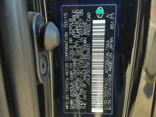 JTKJF5C79FJ009431 - 2015 TOYOTA SCION TC Qara foto 10