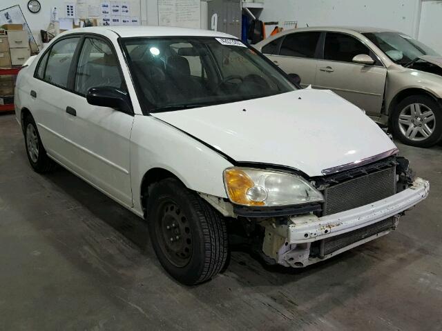 2HGES16511H556986 - 2001 HONDA CIVIC LX WHITE photo 1