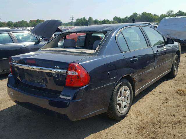 1G1ZS51F86F280962 - 2006 CHEVROLET MALIBU LS BLUE photo 4