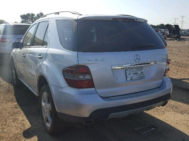 4JGBB86E08A369902 - 2008 MERCEDES-BENZ ML 350 SILVER photo 3