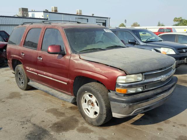 1GNEC13T93R216123 - 2003 CHEVROLET TAHOE C150 MAROON photo 1