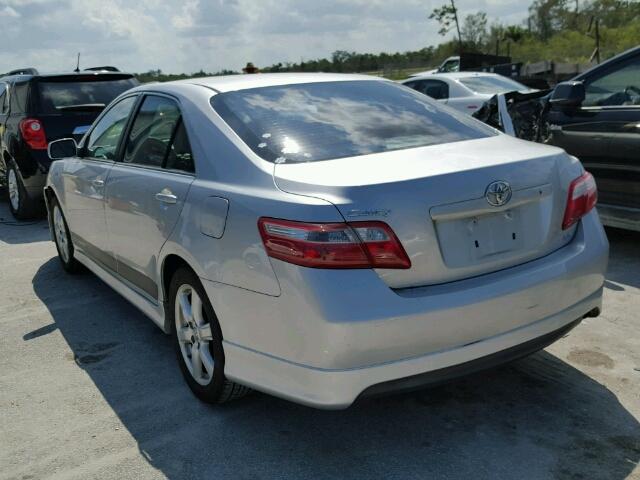 4T1BE46K09U875185 - 2009 TOYOTA CAMRY BASE SILVER photo 3