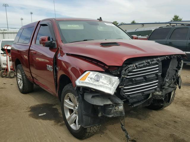 3C6JR7CT1DG513338 - 2013 RAM 1500 SPORT MAROON photo 1