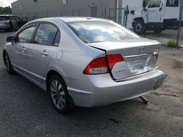 19XFA1F96AE020443 - 2010 HONDA CIVIC EXL SILVER photo 3