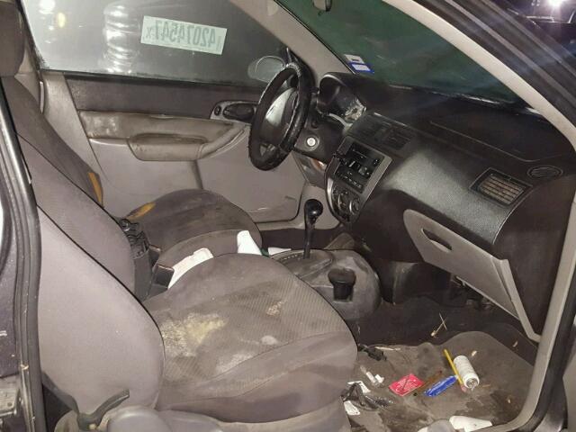 1FAFP31N97W166211 - 2007 FORD FOCUS GRAY photo 5