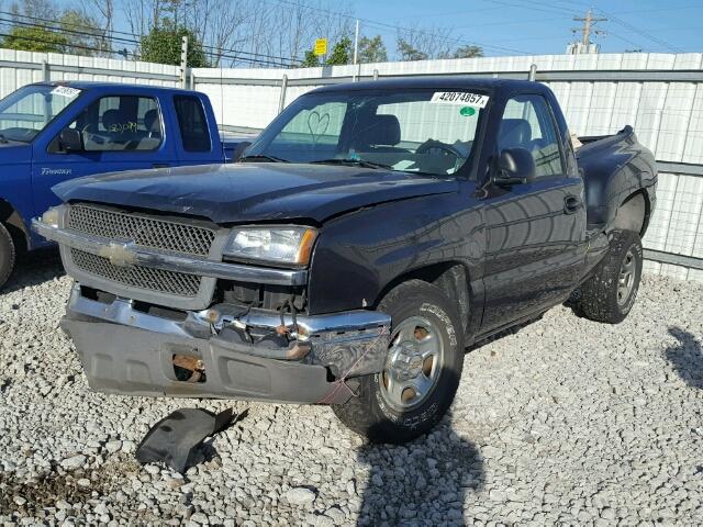 1GCEC14X04Z170032 - 2004 CHEVROLET SILVERADO BLACK photo 2