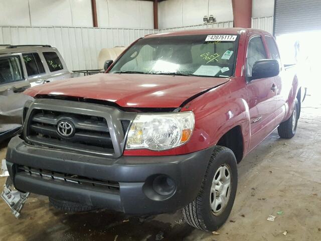 5TETX22N96Z149853 - 2006 TOYOTA TACOMA RED photo 2