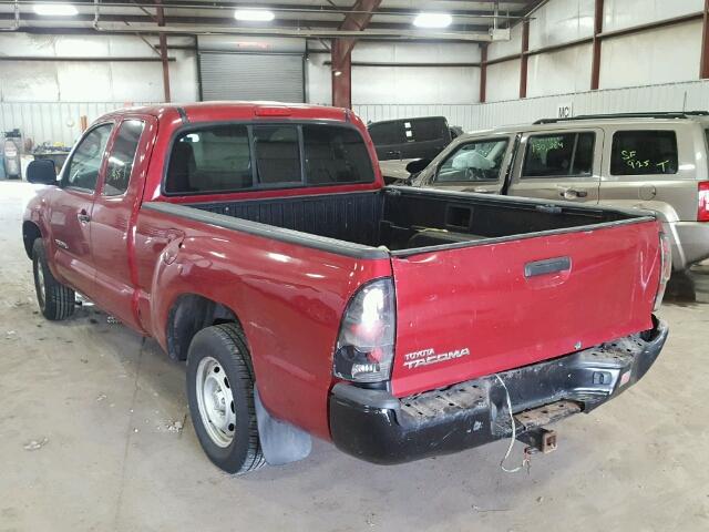 5TETX22N96Z149853 - 2006 TOYOTA TACOMA RED photo 3