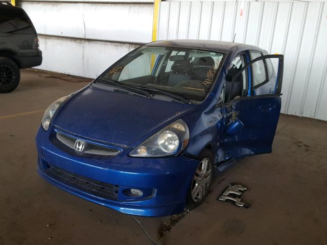 JHMGD38607S003071 - 2007 HONDA FIT S 蓝色 照片 2