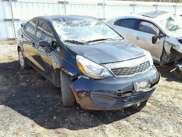 KNADM4A30D6147862 - 2013 KIA RIO LX BLACK photo 1