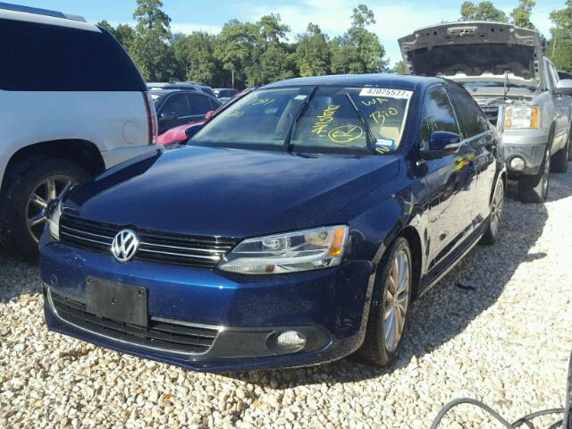 3VWLP7AJ6CM394529 - 2012 VOLKSWAGEN JETTA BLUE photo 2