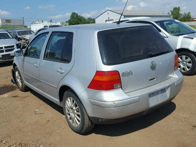 9BWGL61J844017472 - 2004 VOLKSWAGEN GOLF GLS SILVER photo 3