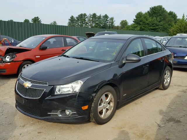 1G1PL5SC8C7245367 - 2012 CHEVROLET CRUZE LT BLACK photo 2