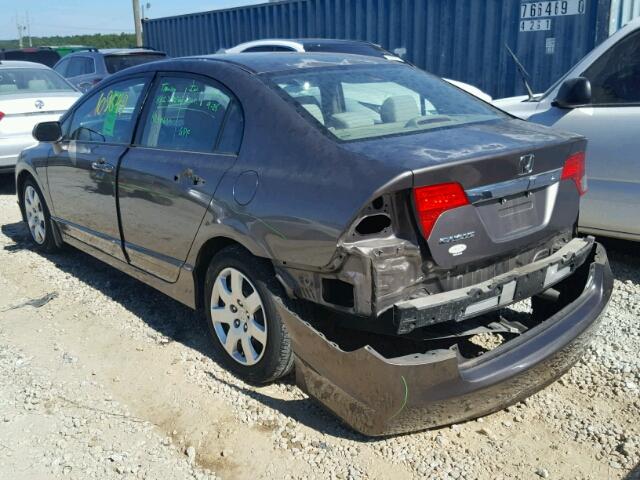 2HGFA1F53AH511460 - 2010 HONDA CIVIC GRAY photo 3