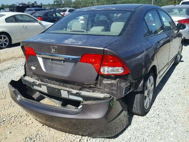 2HGFA1F53AH511460 - 2010 HONDA CIVIC GRAY photo 4