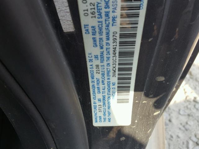 3VWCK31C34M413970 - 2004 VOLKSWAGEN NEW BEETLE 灰色 照片 10