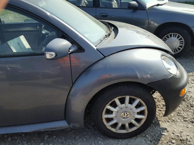 3VWCK31C34M413970 - 2004 VOLKSWAGEN NEW BEETLE 灰色 照片 9