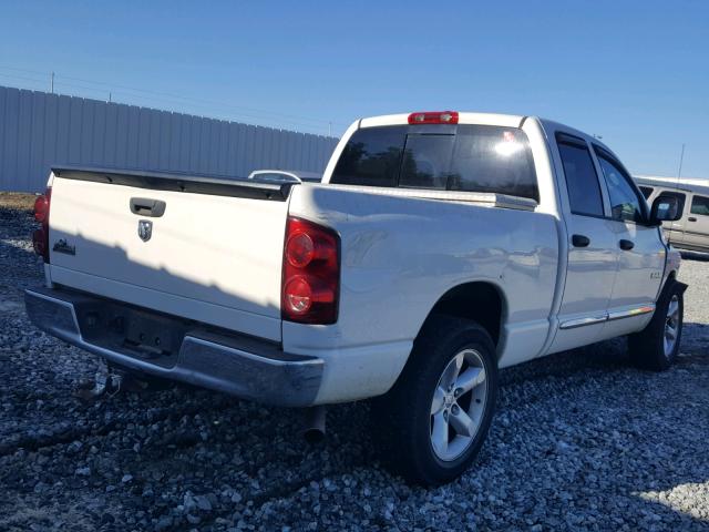 1D7HA18218S637447 - 2008 DODGE RAM 1500 S WHITE photo 4