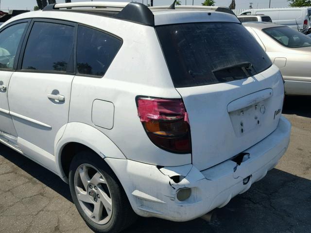 5Y2SL63865Z462148 - 2005 PONTIAC VIBE WHITE photo 9