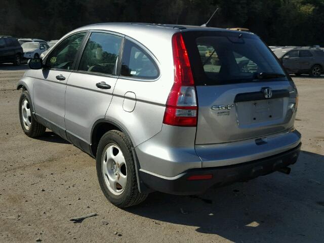 5J6RE483X7L013744 - 2007 HONDA CR-V LX SILVER photo 3