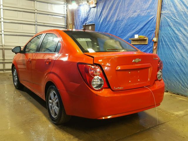 1G1JA5SH5C4212447 - 2012 CHEVROLET SONIC LS 橙色 照片 3