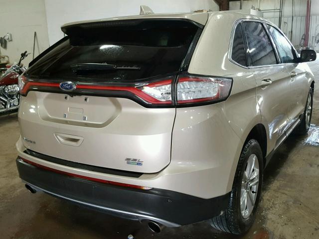 2FMPK4J93HBB26601 - 2017 FORD EDGE SEL TAN photo 4