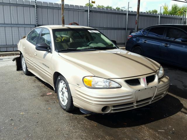 1G2NF52E01C153380 - 2001 PONTIAC GRAND AM S 金色 照片 1