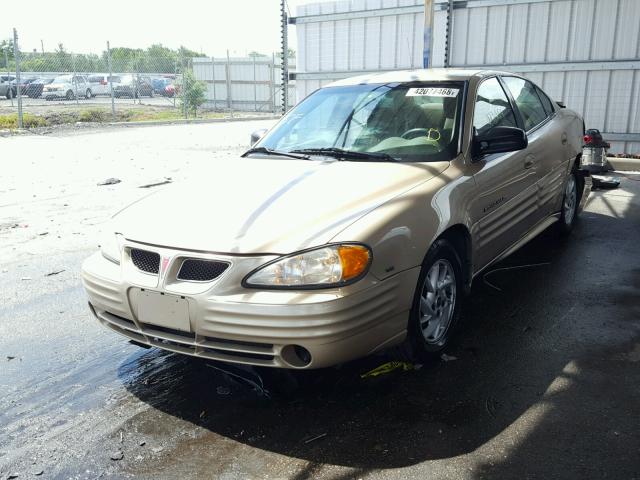1G2NF52E01C153380 - 2001 PONTIAC GRAND AM S 金色 照片 2