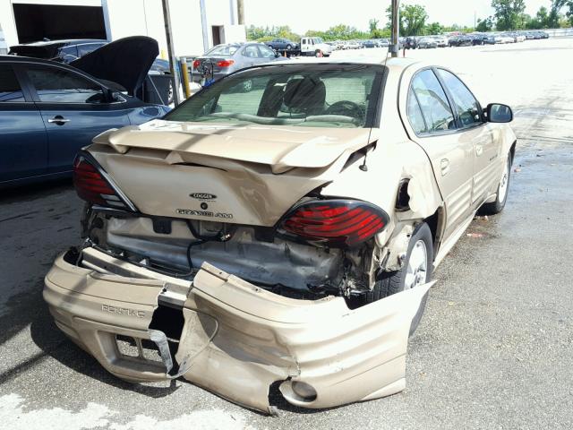 1G2NF52E01C153380 - 2001 PONTIAC GRAND AM S 金色 照片 4