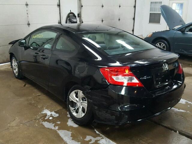 2HGFG3B54DH501007 - 2013 HONDA CIVIC LX BLACK photo 3