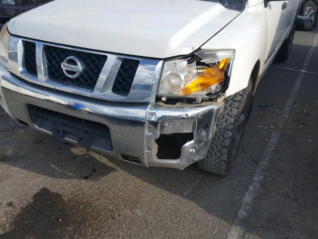 1N6AA07D49N301023 - 2009 NISSAN TITAN XE WHITE photo 9