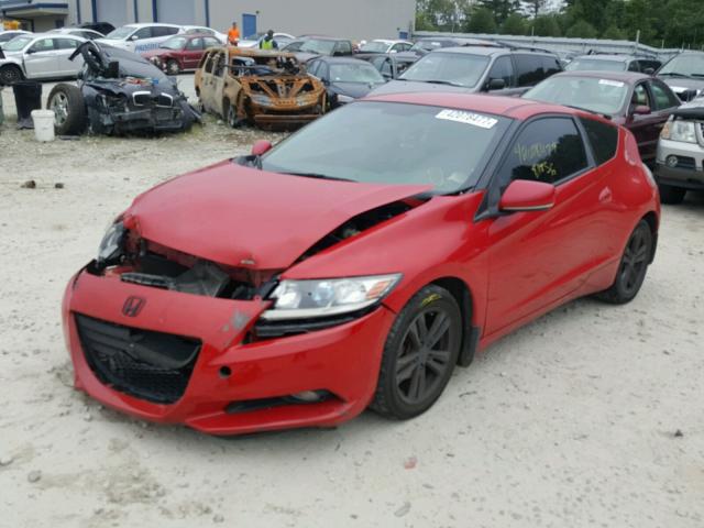 JHMZF1C6XBS009435 - 2011 HONDA CR-Z EX RED photo 2