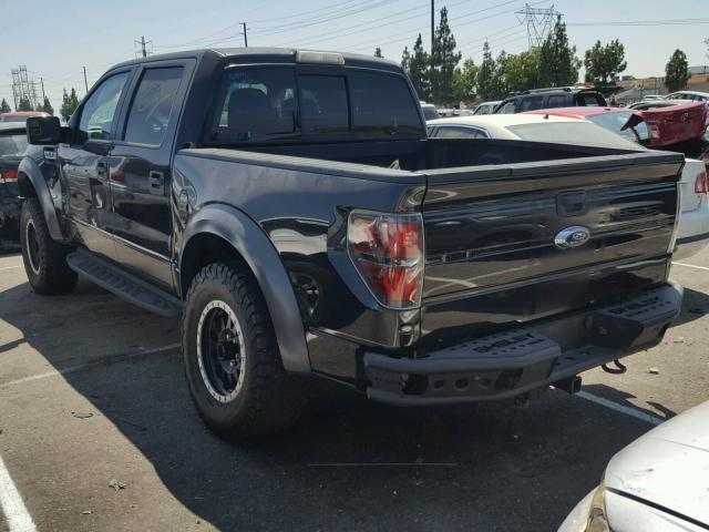 1FTFW1R62EFC16037 - 2014 FORD F150 SVT R BLACK photo 3