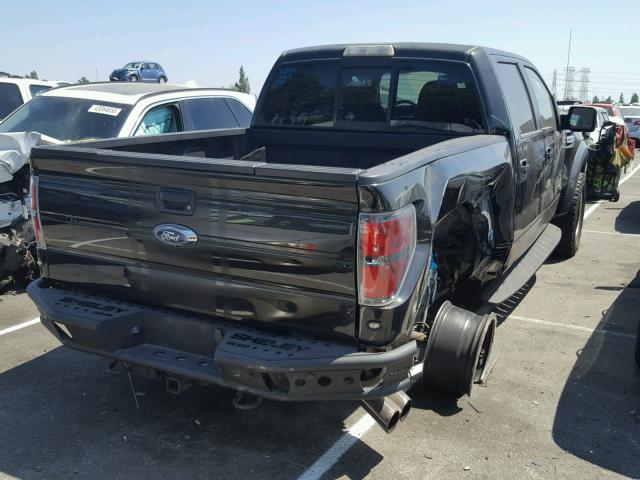 1FTFW1R62EFC16037 - 2014 FORD F150 SVT R BLACK photo 4