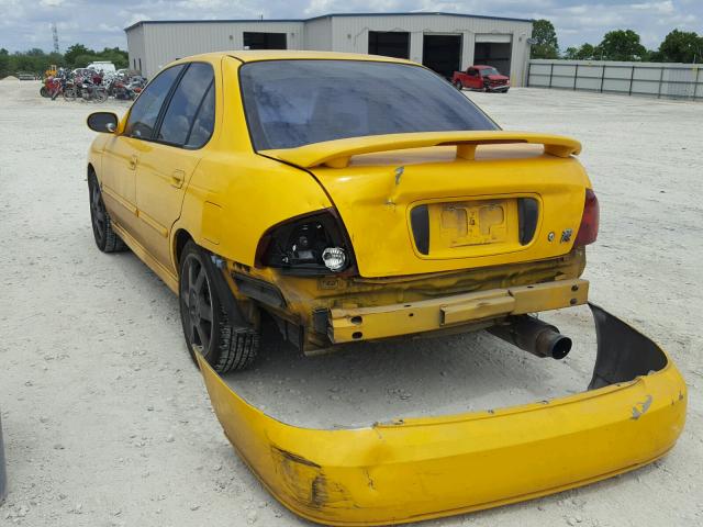 3N1AB51D34L735371 - 2004 NISSAN SENTRA SE- YELLOW photo 3