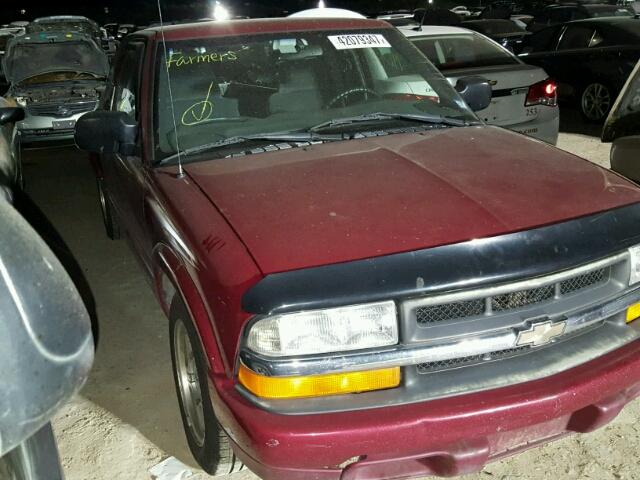 1GCCS19W8Y8223436 - 2000 CHEVROLET S TRUCK RED photo 1