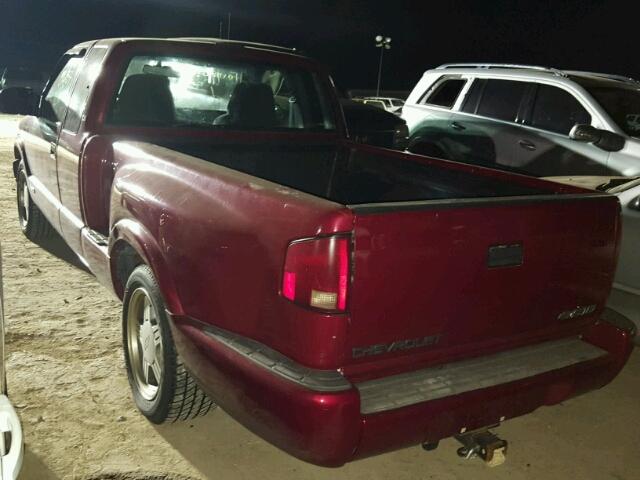 1GCCS19W8Y8223436 - 2000 CHEVROLET S TRUCK RED photo 3