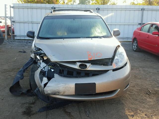 5TDZA23C86S490859 - 2006 TOYOTA SIENNA CE GOLD photo 9