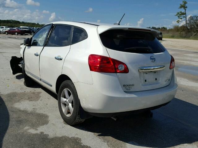 JN8AS5MT6CW286510 - 2012 NISSAN ROGUE WHITE photo 3