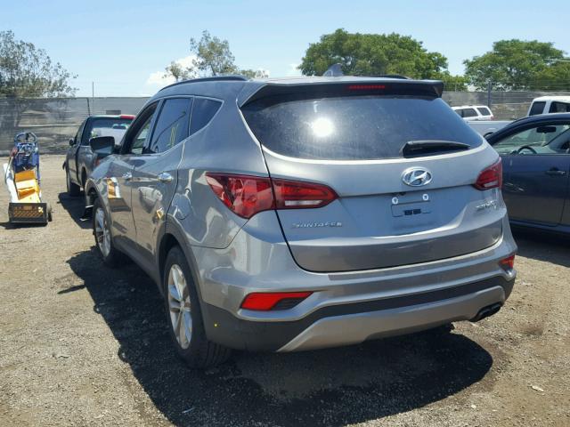 5XYZU4LA4HG488849 - 2017 HYUNDAI SANTA FE S GRAY photo 3