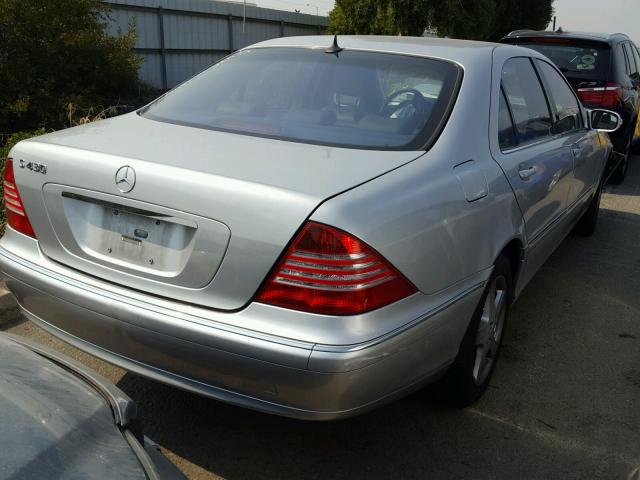WDBNG70J04A412534 - 2004 MERCEDES-BENZ S 430 SILVER photo 4