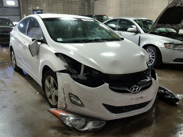 5NPDH4AE7DH298082 - 2013 HYUNDAI ELANTRA WHITE photo 1