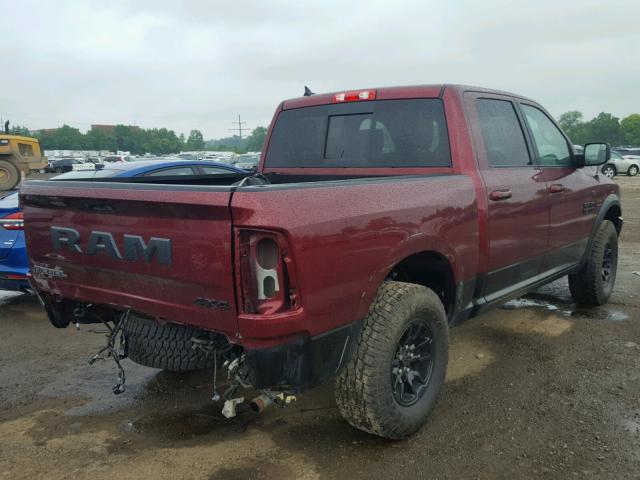 1C6RR7YT3HS756255 - 2017 RAM 1500 REBEL მუქწითელი ფოტო 4