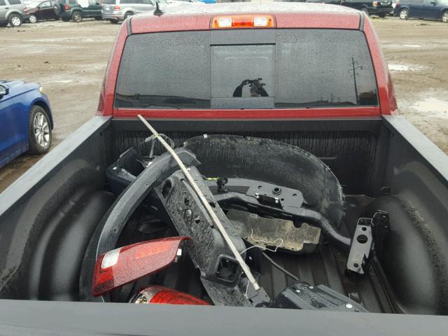 1C6RR7YT3HS756255 - 2017 RAM 1500 REBEL მუქწითელი ფოტო 9