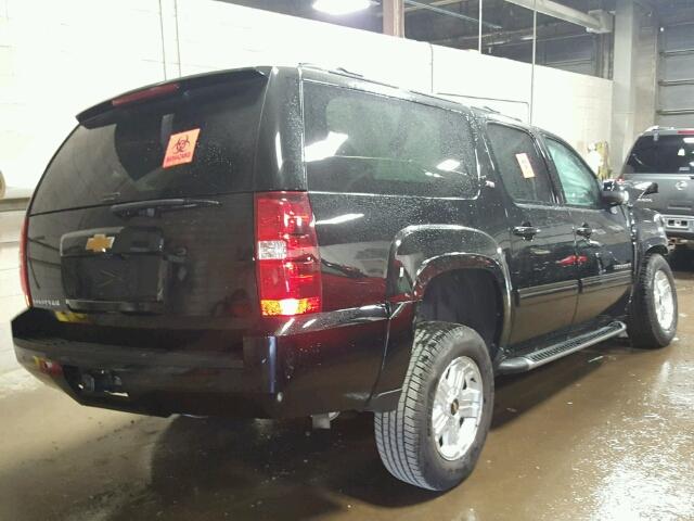 1GNSKJE76ER142376 - 2014 CHEVROLET SUBURBAN BLACK photo 4