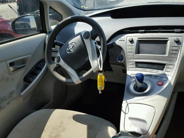 JTDKN3DUXC1545968 - 2012 TOYOTA PRIUS 石墨色 照片 9