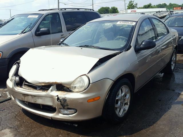 1B3ES56C22D645731 - 2002 DODGE NEON ES TAN photo 2