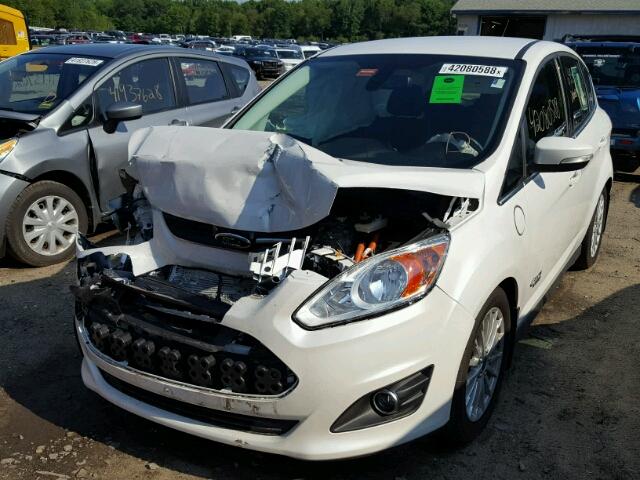 1FADP5CU5FL113061 - 2015 FORD C-MAX PREM WHITE photo 2